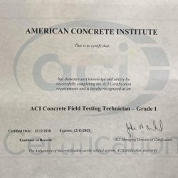 Aci strength testing study guide