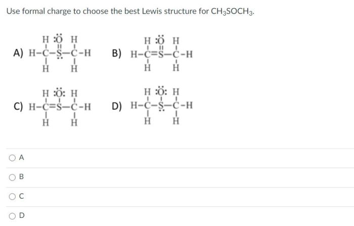 Lewis structure for ch3s o ch3