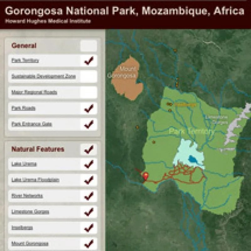 Gorongosa interactive map answer key