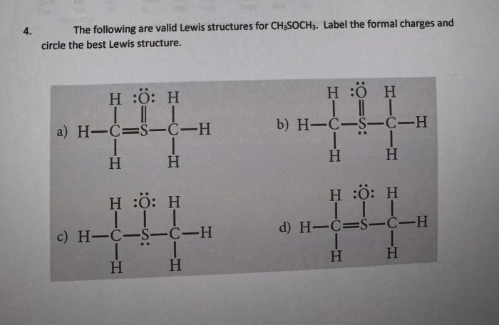 Lewis structure for ch3s o ch3